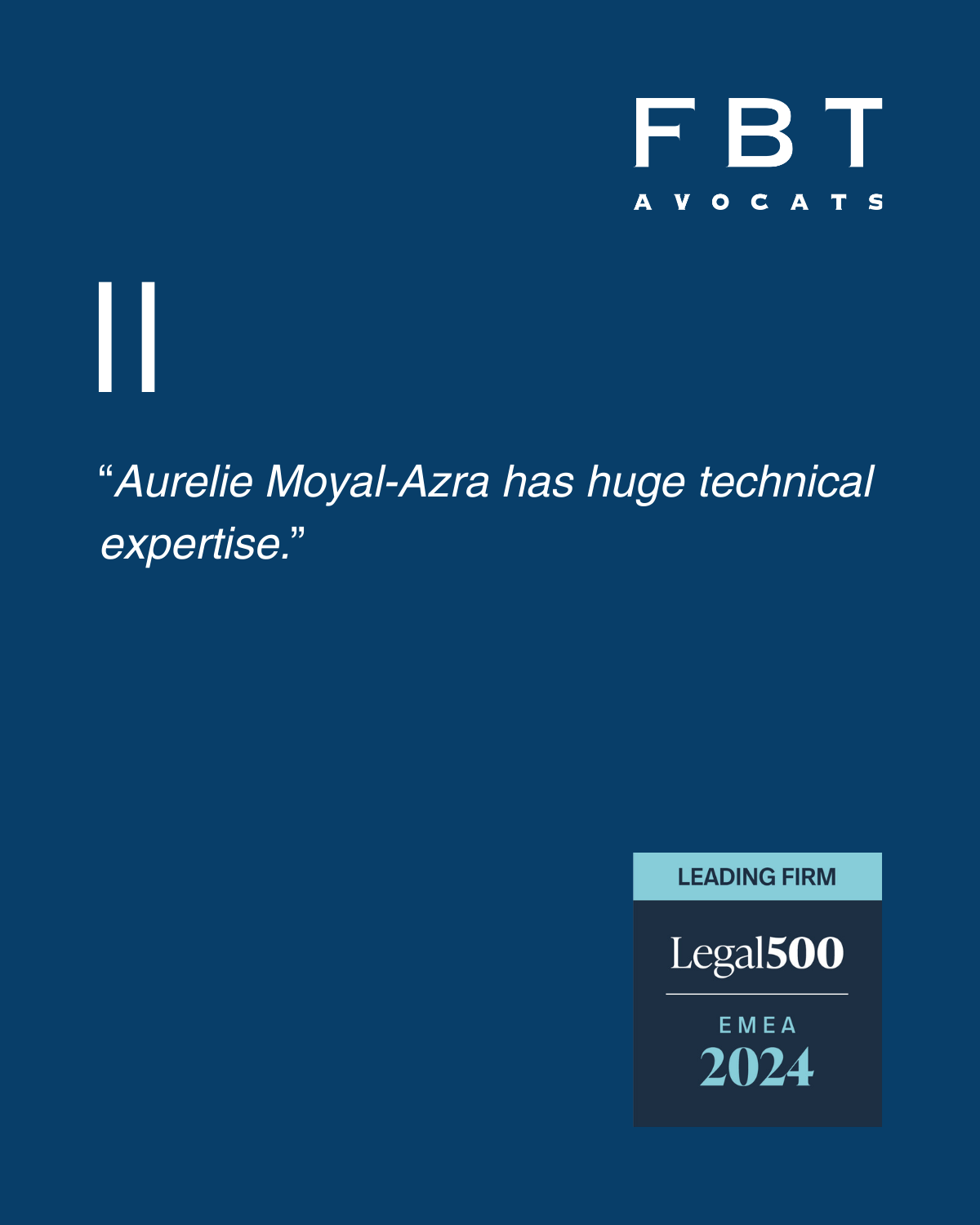 Aurélie Moyal-Azra FBT Legal500 2024